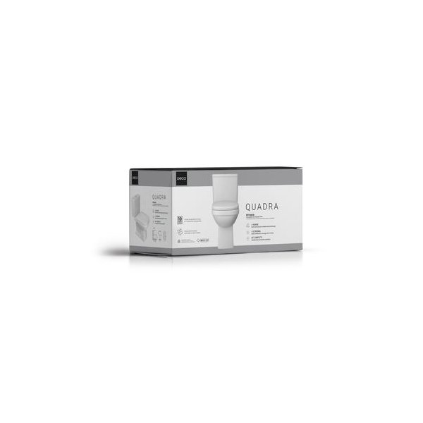 Kit Deca Bacia com Caixa Acoplada Quadra - Branco